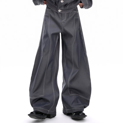 Pin Design Short Jacket & Pants Setup WN20680