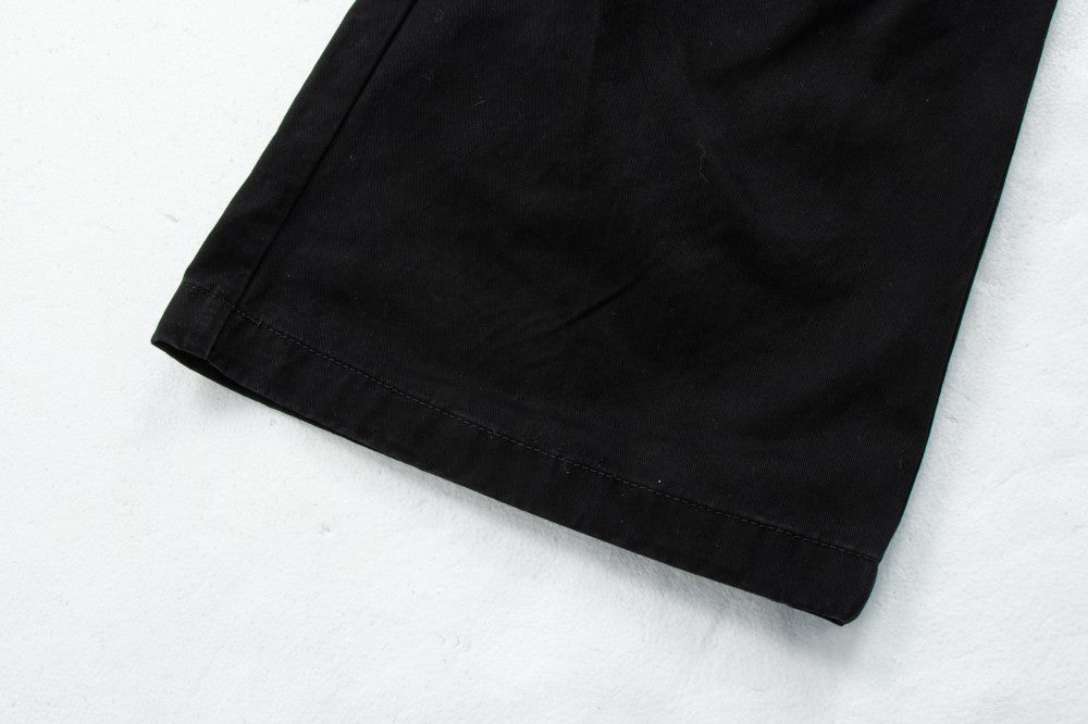 Letter Print Washed Wide Leg Cargo Denim Jeans WN27898