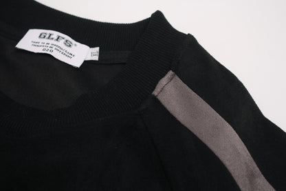 Color Block Suede Logo Short Sleeve T-Shirt WN25977
