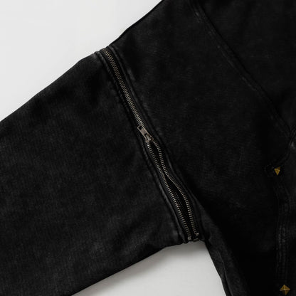 Washed Zipper Hoodie WN12941