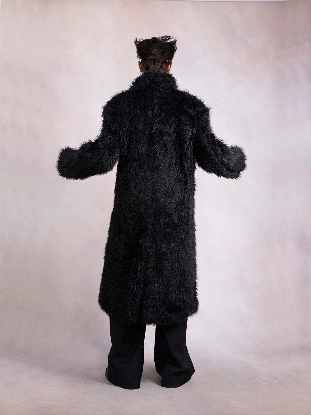 Oversize Fake Fur Long Coat WN9285