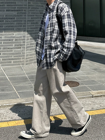 Cleanfit Design Wide Leg Pants WN20241