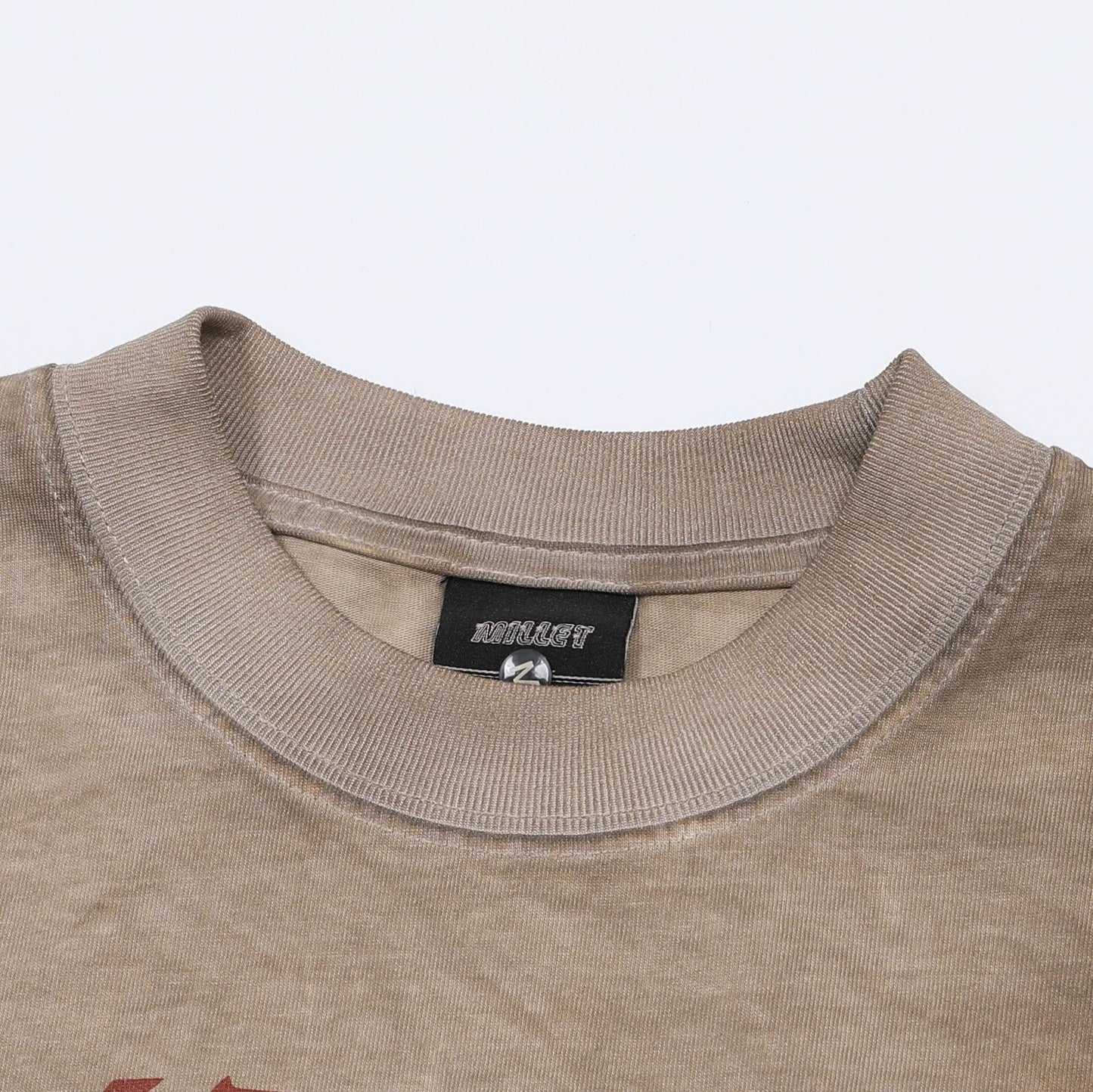 Washed Dirty Dye Graphic Print Long Sleeve T-Shirt WN25719