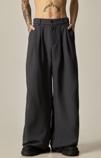 Wide Leg Straight Long Trousers WN8968