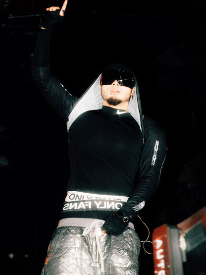 Embossed Silver Coating Design Cargo Pants WN18088