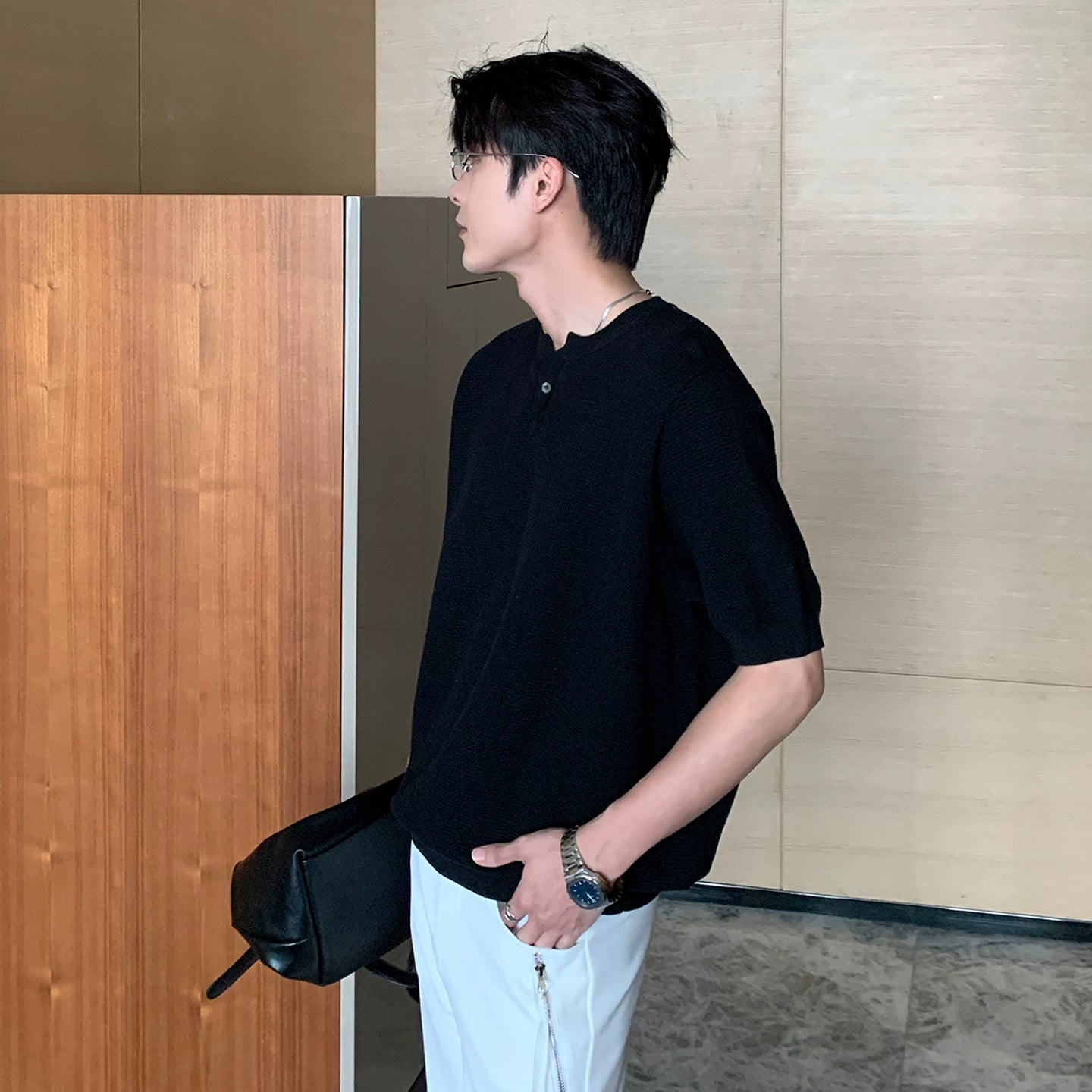 Lightweight Knit Short Sleeve T-Shirt WN20429