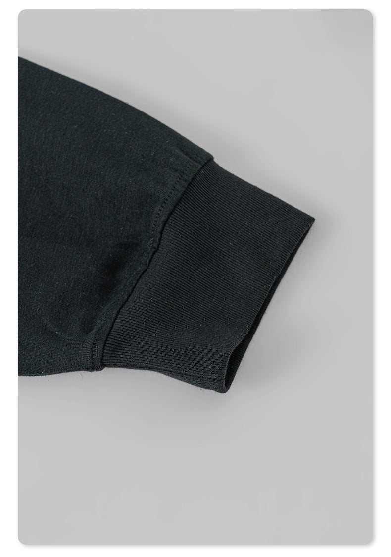 Water Washed Wax Print Long Sleeve T-Shirt WN7885