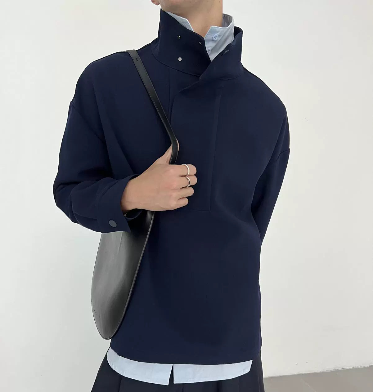 Stand Neck Pullover Jacket WN21575