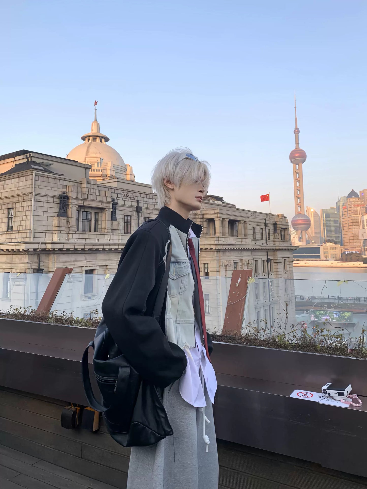 Denim Patchwork Design Jacket WN19806