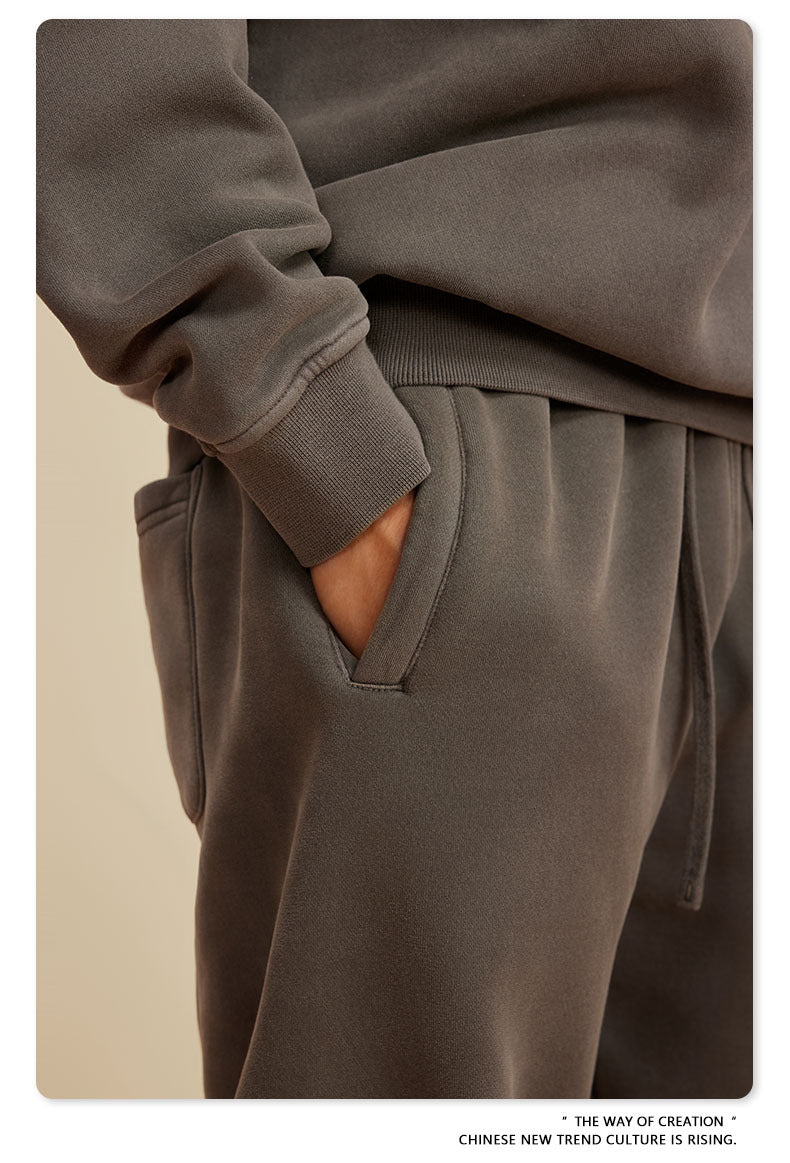 Wide-leg Washed Sweatpants WN6462