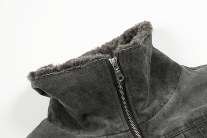 Stand Neck Zip-Up Pocket Padded Jacket WN23103