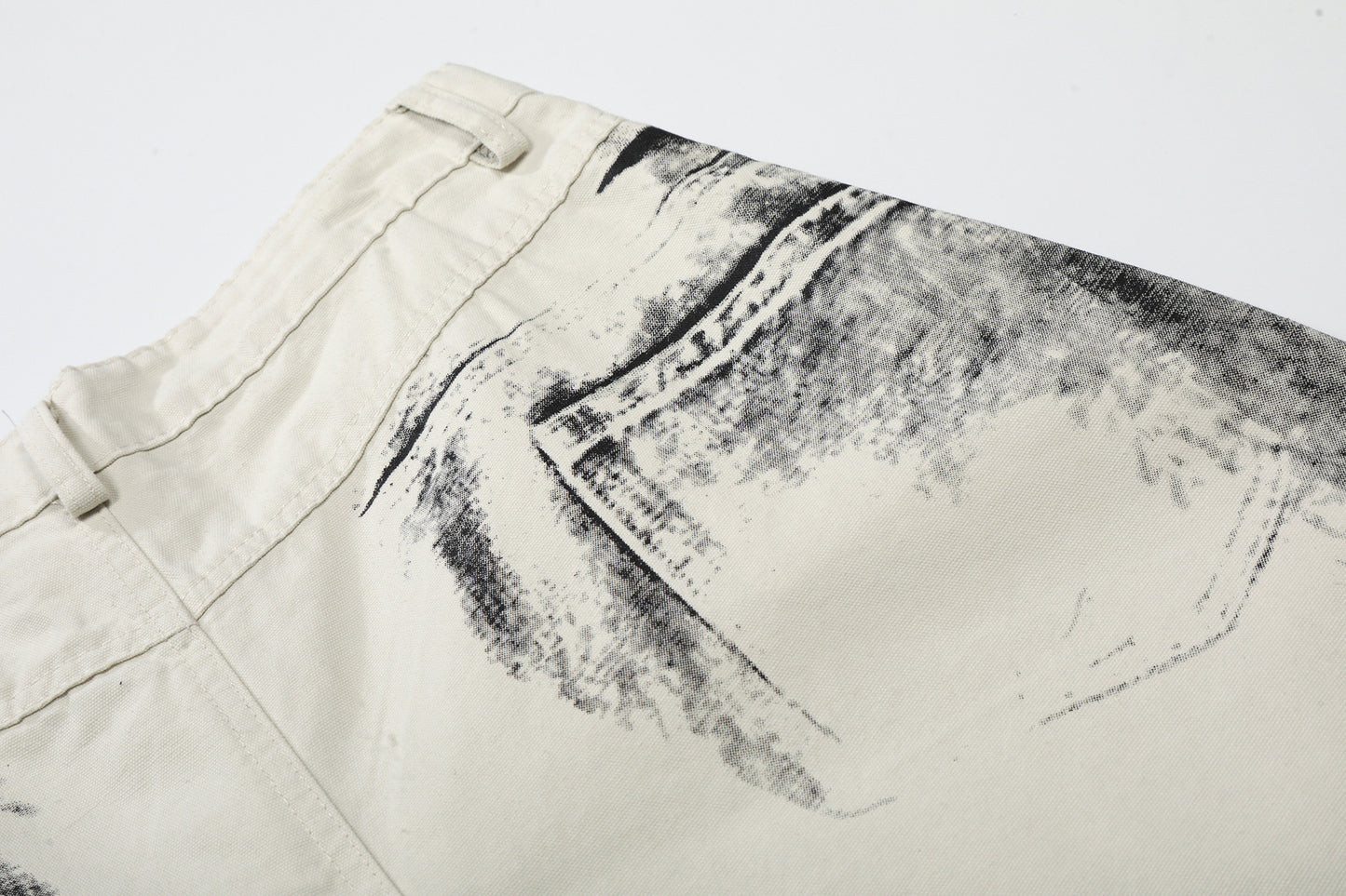 Brush Paint Cropped Pants WN25508