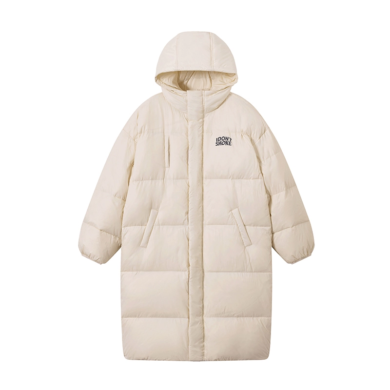 White Duck Down Mid-Length Puffer Jacket WN10151