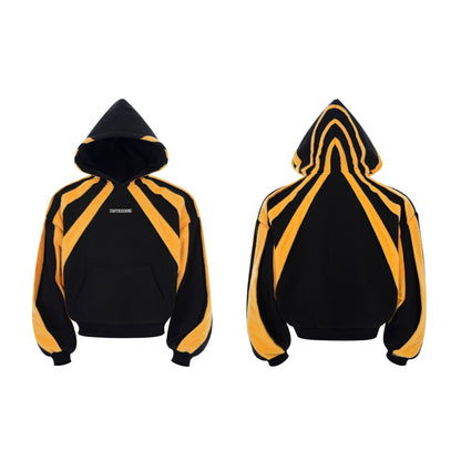 Two Mix Color Design Fleece Hoodie WN22650