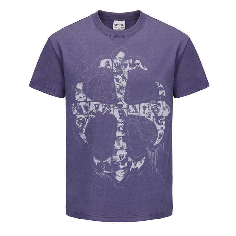 Cross Portrait Design Short Sleeve T-Shirt WN15865