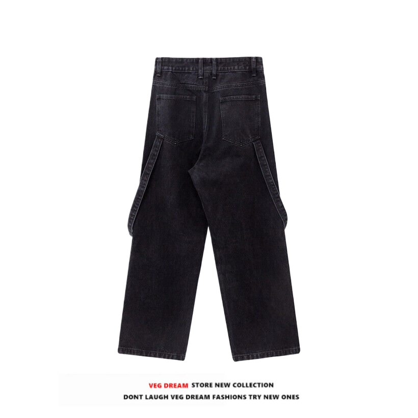 Wide-Leg Straight Denim Jeans WN5580
