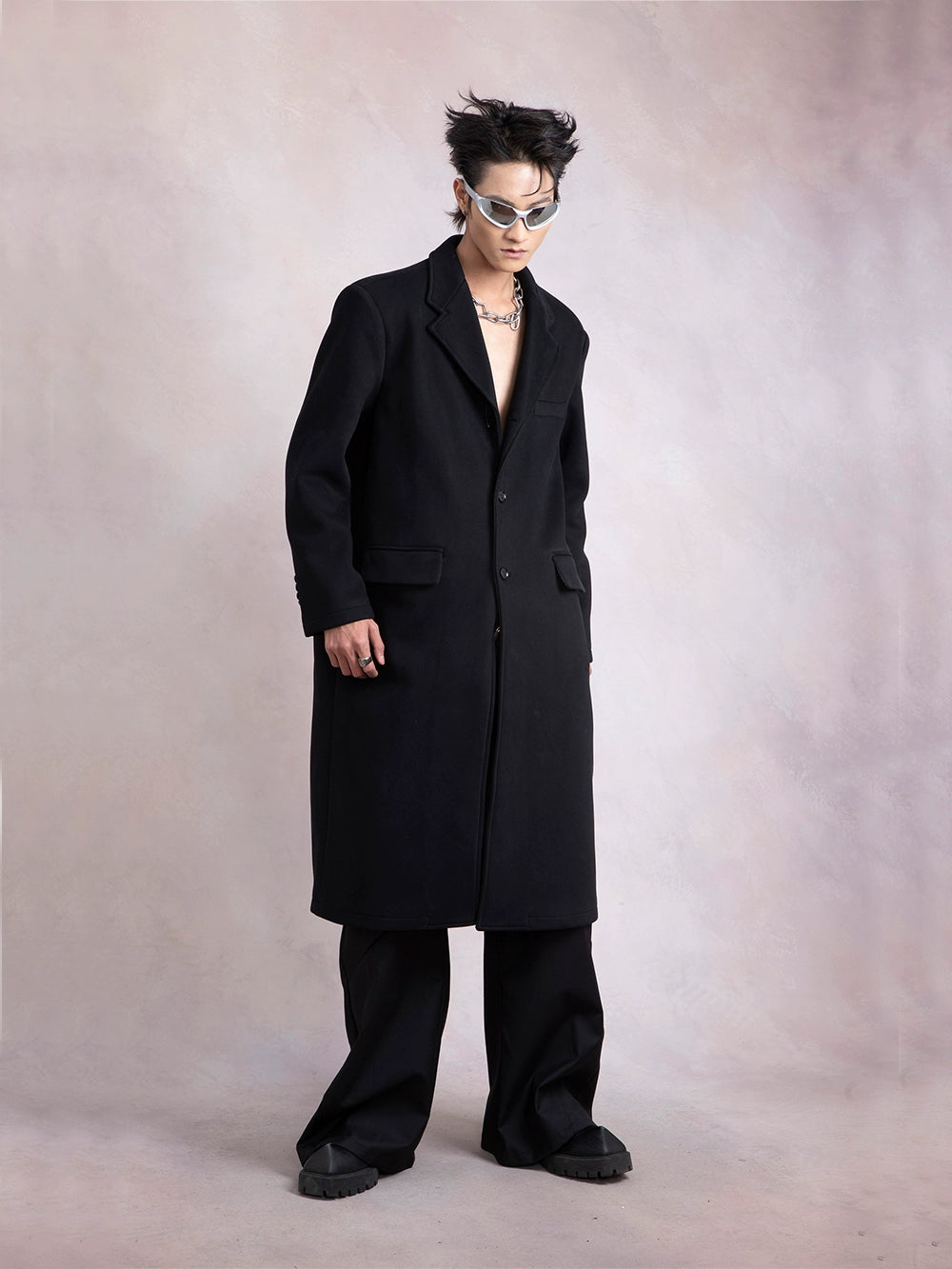 Oversize Middle Length Coat WN9287