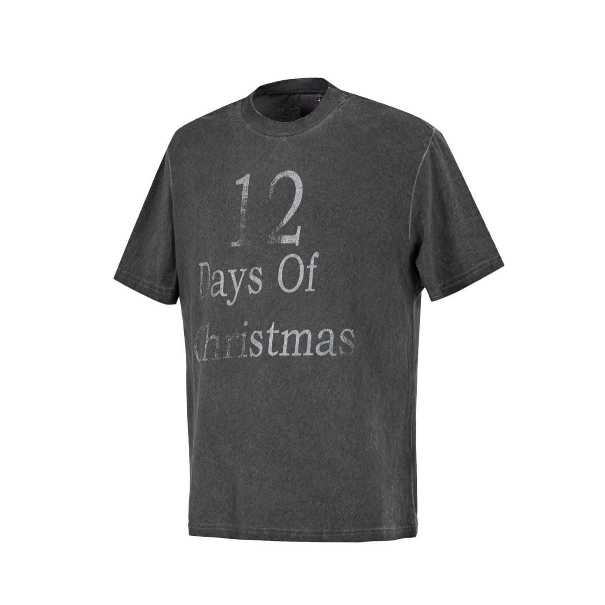 Washed Letter Print Oversize Short Sleeve T-Shirt WN26111