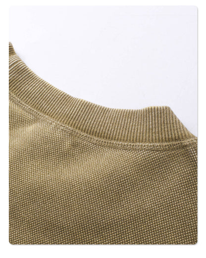 Oversize Washed Short-sleeve T-shirt & Washed Short Sweatpants Setup WN6612