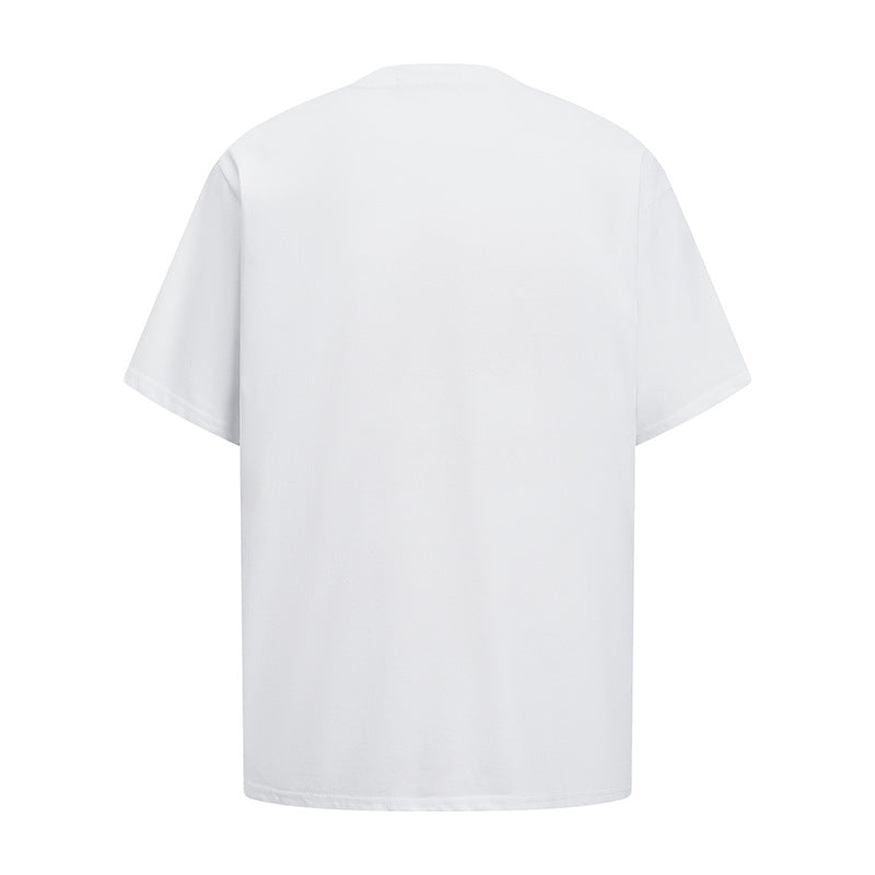 Lips Print Washed Oversize Short Sleeve T-Shirt WN18592