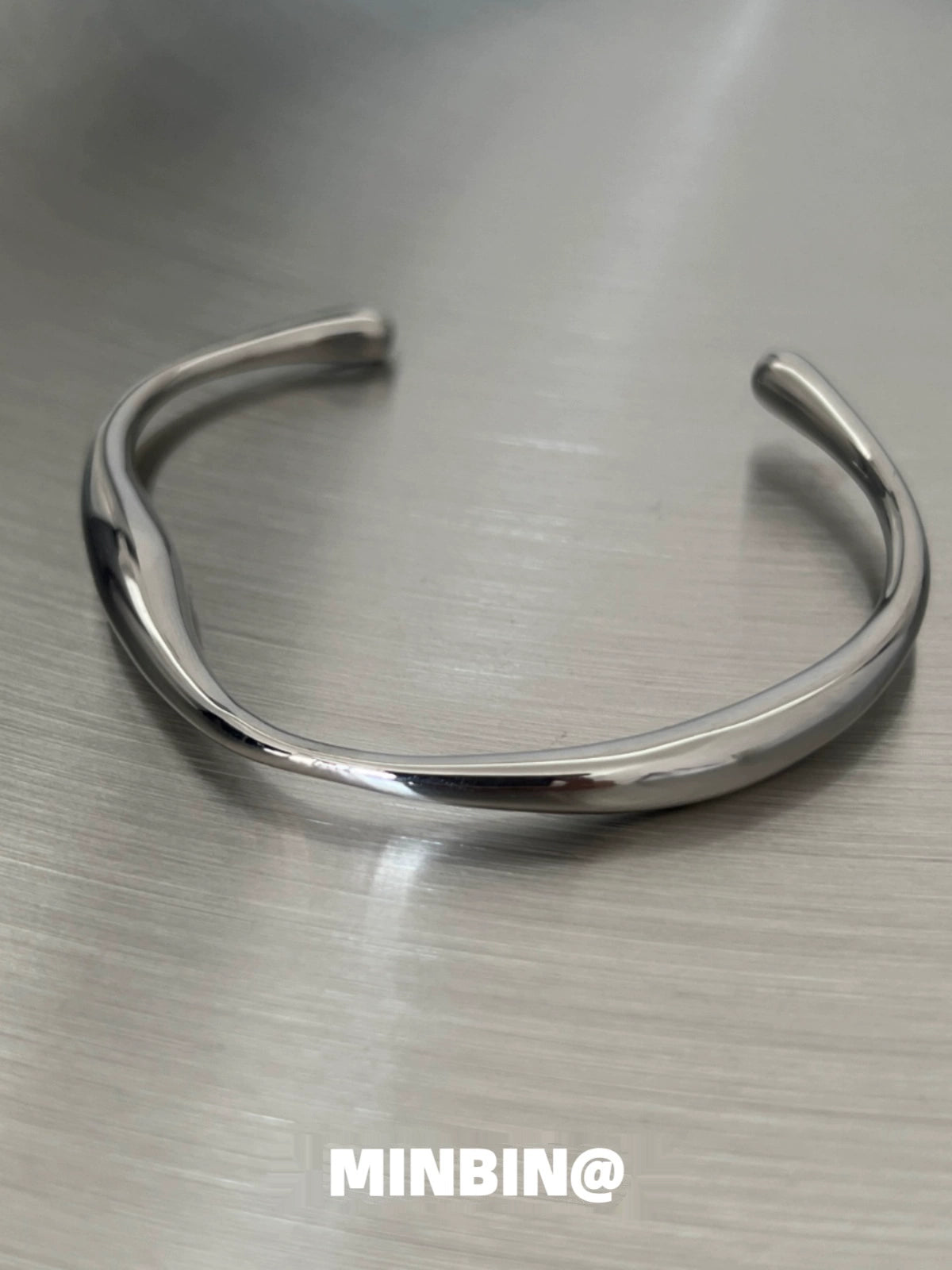Irregular Titanium Steel Bracelet WN19252