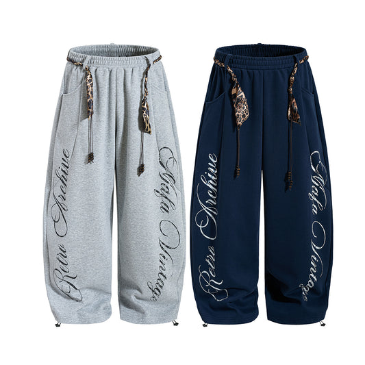 Sporty Curved Wide Leg Pants WN25690