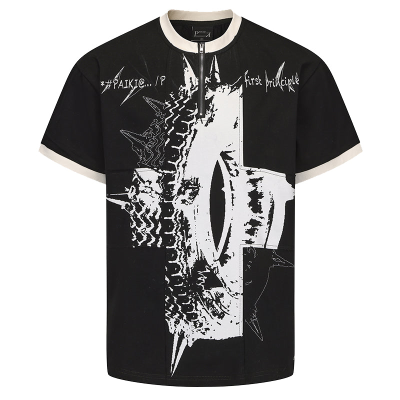 Graphic Print Short Sleeve T-Shirt WN15835