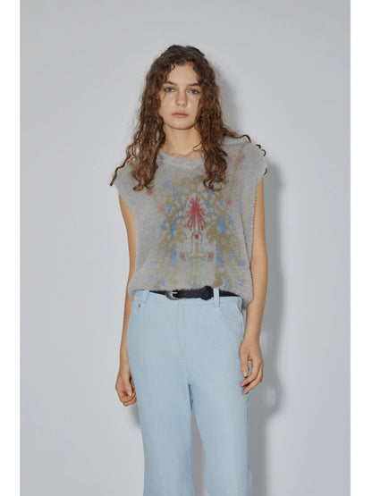 Fake Mink Oversize Knit Sweater & Vest WN18982