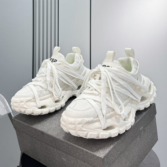 Thick Sole Lace-Up Sneakers WN24727