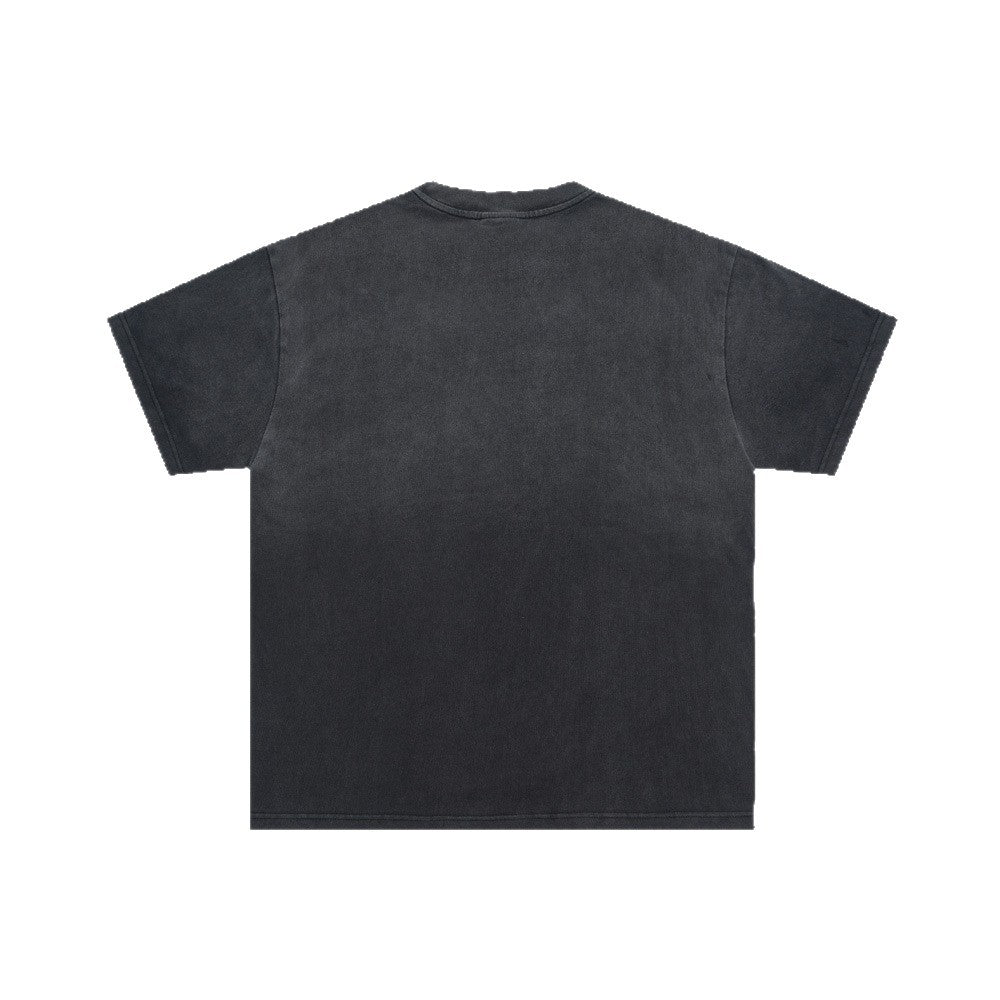 Graffiti Cartoon Letter Print Short Sleeve T-Shirt WN26452