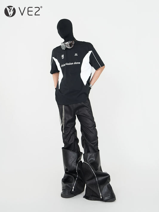 Graphic Letter Oversize Short Sleeve T-Shirt WN17308