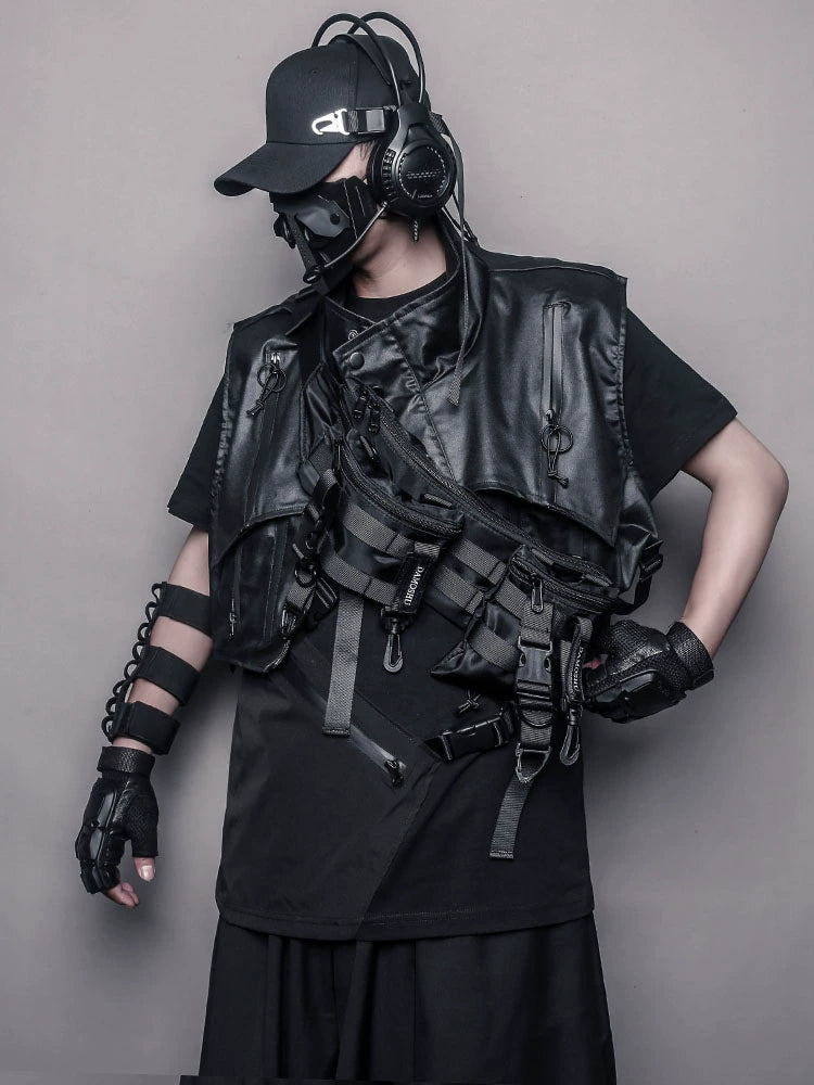 Multi Pocket Buckle Strap Tactical Bag WN22391