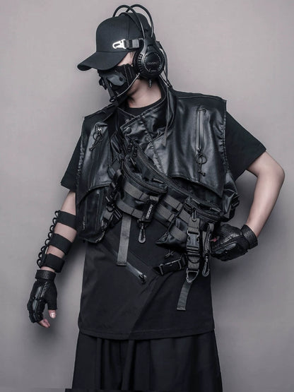 Multi Pocket Buckle Strap Tactical Bag WN22391