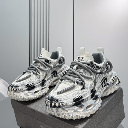 Chunky Platform Lace-Up Sneakers WN24810