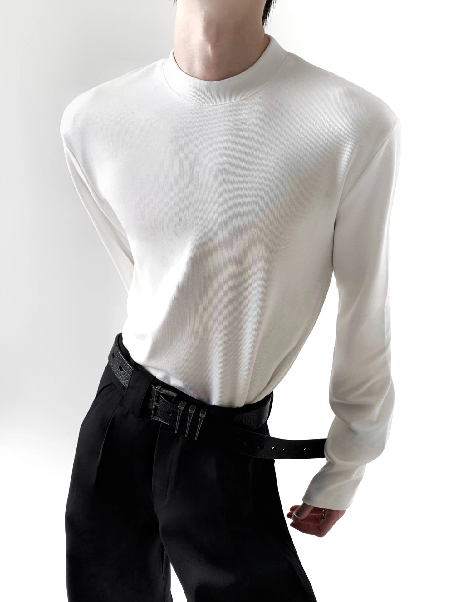 Solid Color Warm Long Sleeve T-shirt WN20361