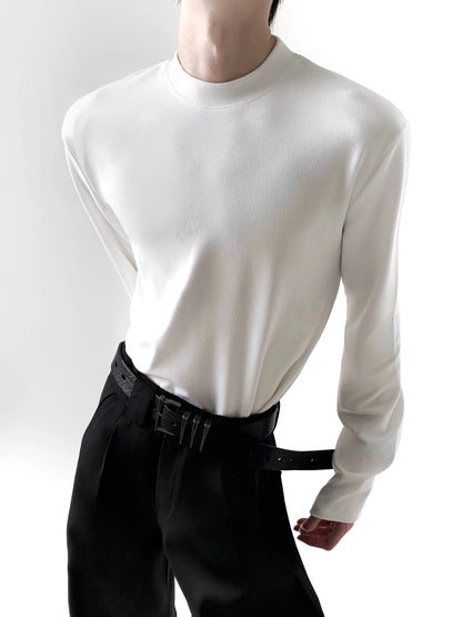 Solid Color Warm Long Sleeve T-shirt WN20361