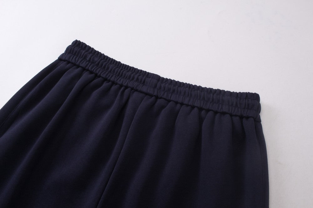 Stripe Zipper Hoodie & Wide Leg Drawstring Sweatpants Setup WN27993