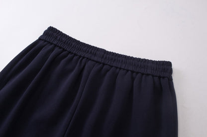 Stripe Zipper Hoodie & Wide Leg Drawstring Sweatpants Setup WN27993