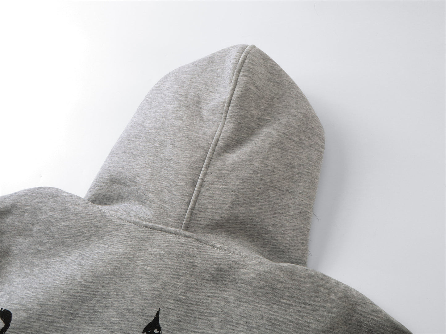 Fake Fur Collar Print Zipper Hoodie WN10999