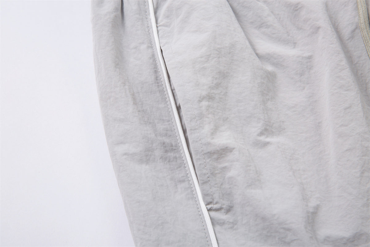 Patchwork Zipper Outdoor Straight Pants WN26926