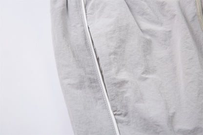 Patchwork Zipper Outdoor Straight Pants WN26926