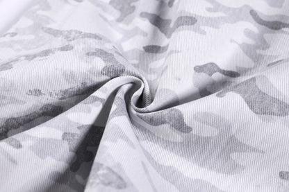Camouflage Letter Print Cargo Pants WN26150