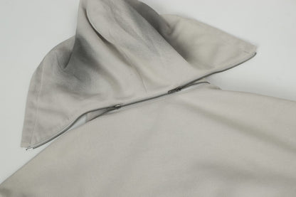 Tie-Dye Contrast Panel Half-Zip Hoodie WN28052