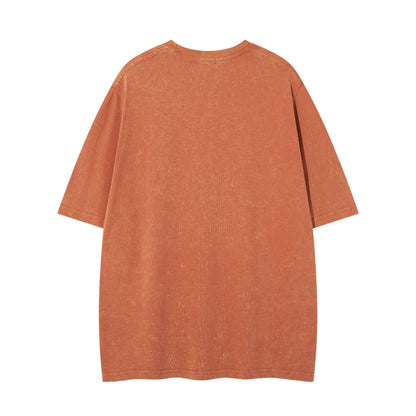 Washed Plain Short Sleeve T-Shirt WN26776