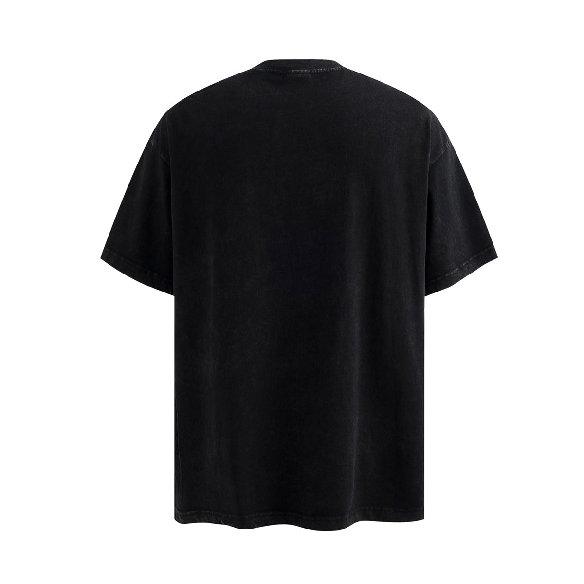 Washed Graphic Letter Print Short Sleeve T-Shirt WN25405