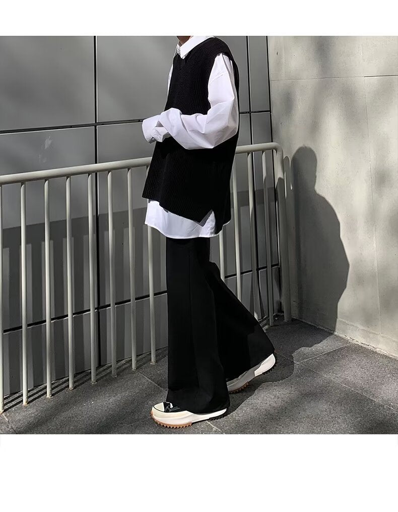 Tuck-in Drape Flare Trousers WN19119-K