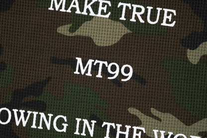 Camouflage Letter Graphic Long Sleeve T-Shirt WN27960