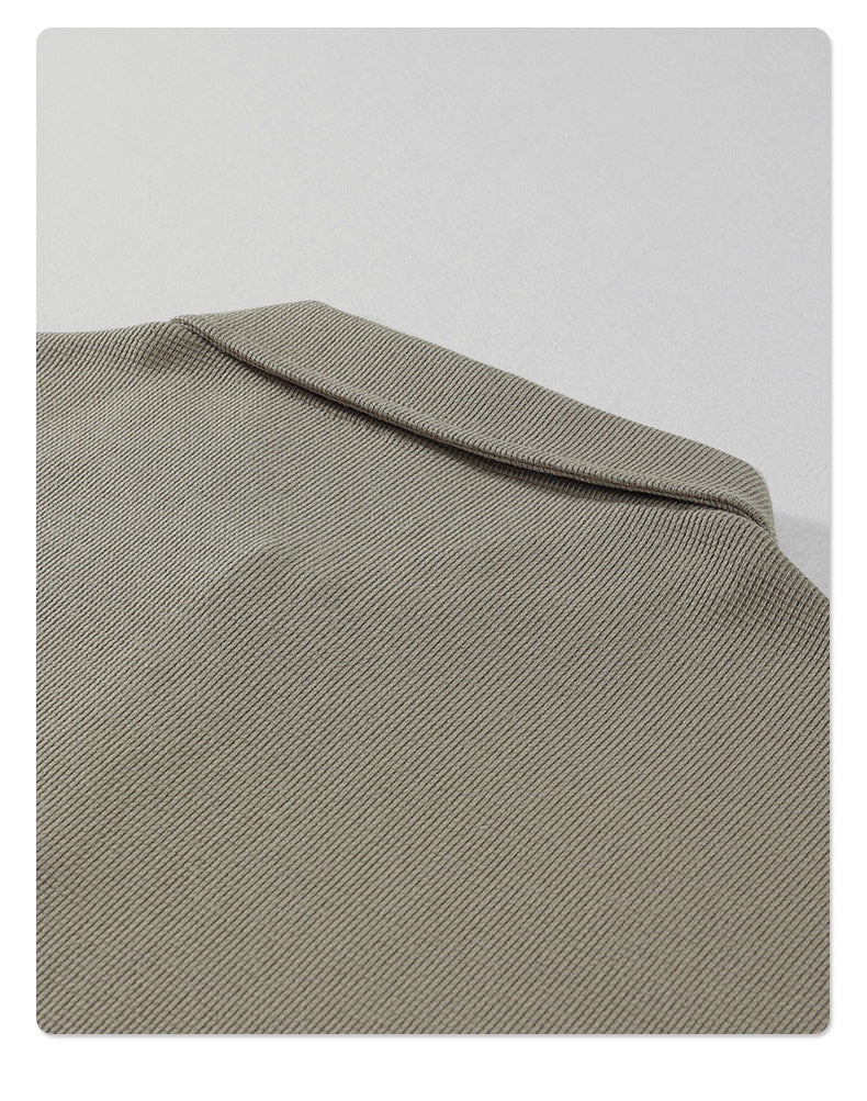 Oversize Waffle Polo Shirt & Waffle Shorts Setup WN6636