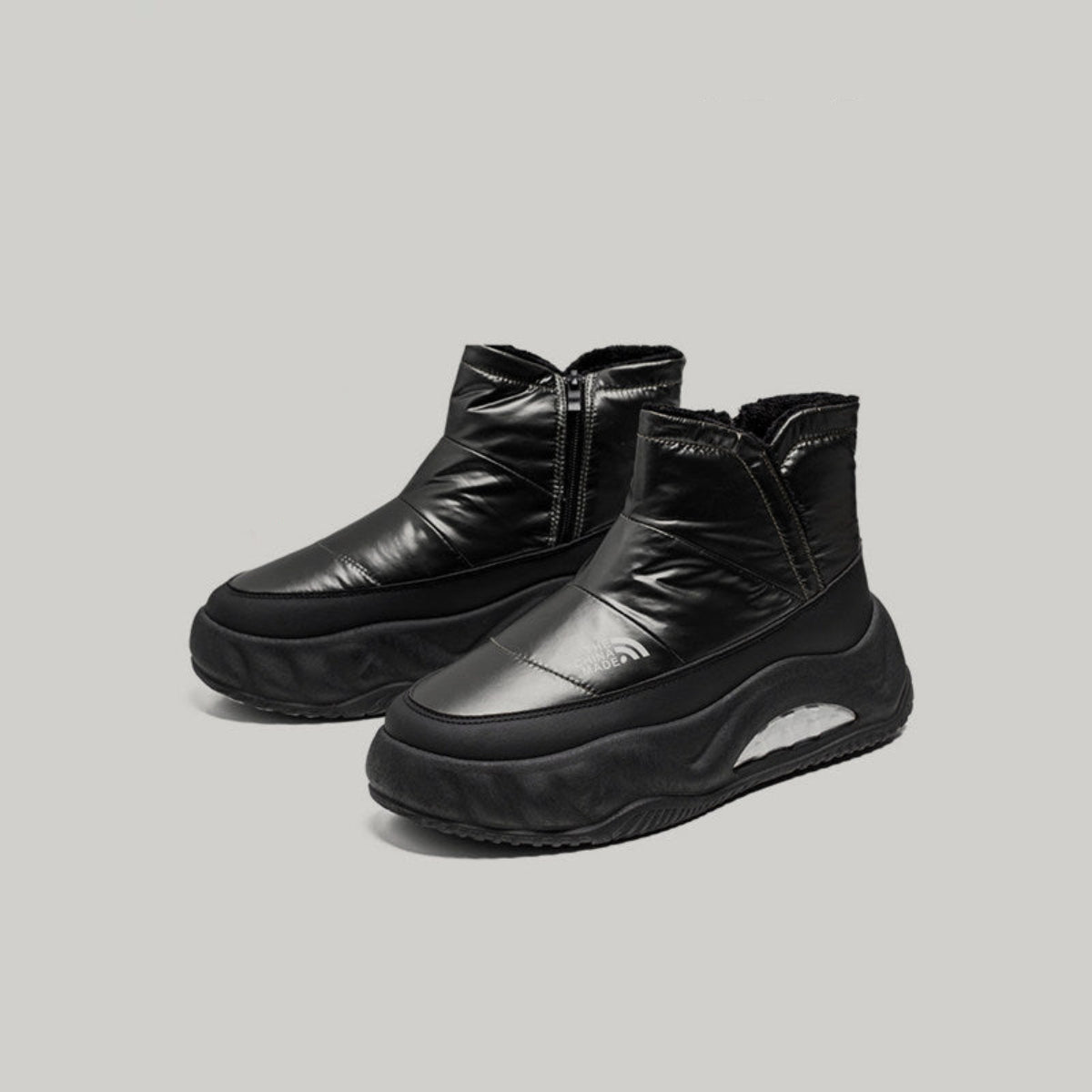 Glossy Panel Platform Winter Boots WN23448