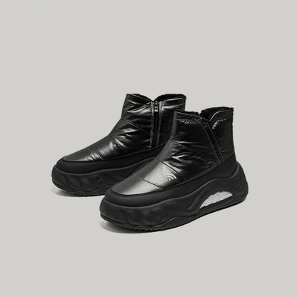 Glossy Panel Platform Winter Boots WN23448